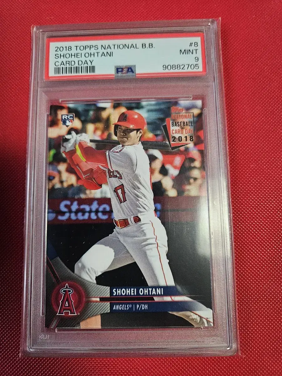 오타니 루키 2018 Topps RC PSA 9등급 카드